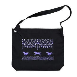 モロッカン駈歩紫 Big Shoulder Bag
