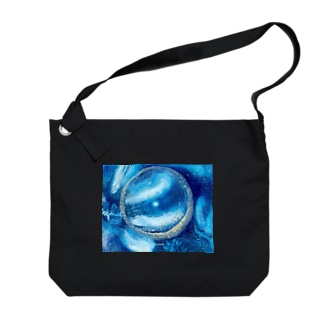 ＨＩＳＡ「青い世界」COSMOSー金の輪ー Big Shoulder Bag