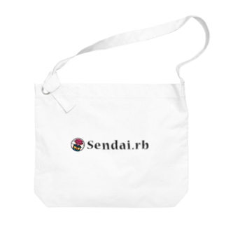 Sendai.rb横ロゴ(薄) Big Shoulder Bag
