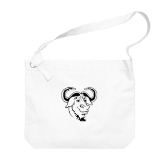 GNU の頭 Big Shoulder Bag