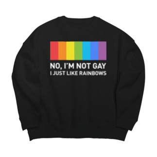 Rainbow (On Dark) Big Crew Neck Sweatshirt