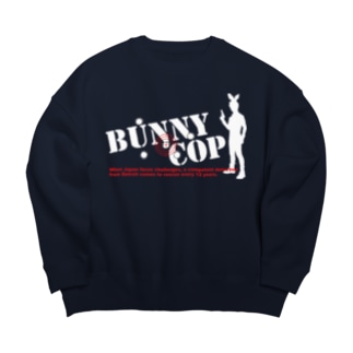 BUNNY COP LOGO W&R ビッグシルエットスウェット