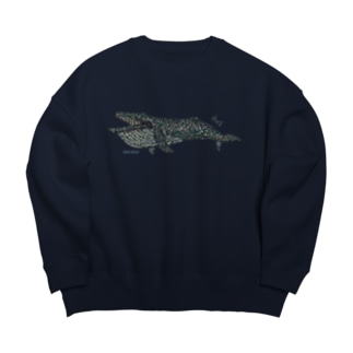 タイルのナガスクジラ Big Crew Neck Sweatshirt