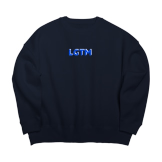 LGTM ブルー Big Crew Neck Sweatshirt