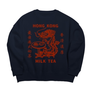Hong Kong STYLE MILK TEA 港式奶茶シリーズ Big Crew Neck Sweatshirt