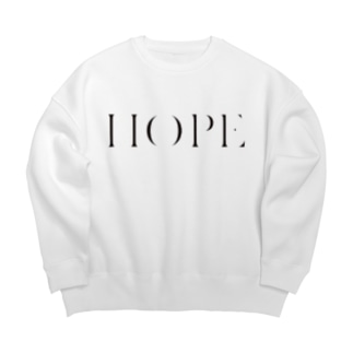 HOPE_tee_1 Big Crew Neck Sweatshirt