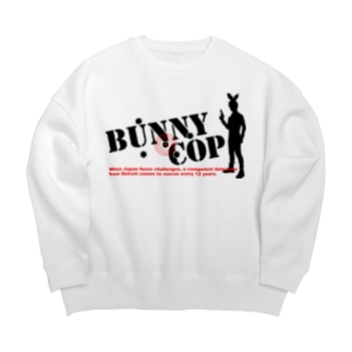 BUNNY COP LOGO B&R ビッグシルエットスウェット