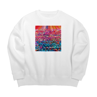 珊瑚礁／カヨサトーTX Big Crew Neck Sweatshirt