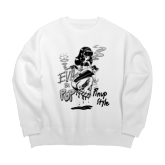 “evil & pop" #2 Big Crew Neck Sweatshirt