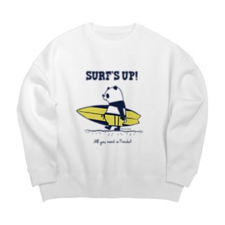 SURF'S UP！パンダ Big Crew Neck Sweatshirt
