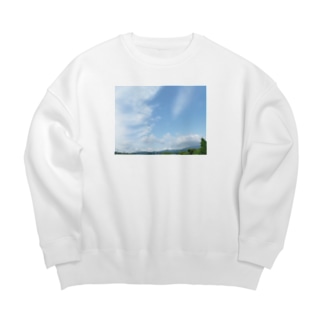 癒しの風景（空と雲） Big Crew Neck Sweatshirt