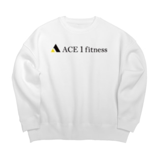 ACE1fitness original item Big Crew Neck Sweatshirt
