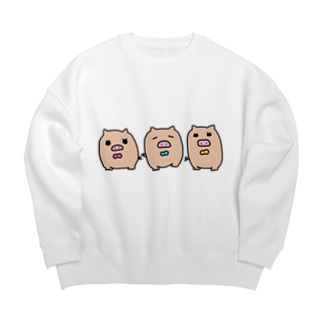 豚さん🐷 Big Crew Neck Sweatshirt