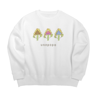 unnpopo ｳﾝﾎﾟﾎﾟ Big Crew Neck Sweatshirt