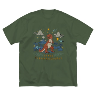 （薄い生地色用）ティラノサウルス Big T-shirts