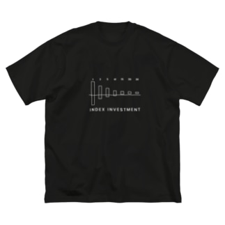 インデックス投資の収益率（白文字） Big T-Shirt