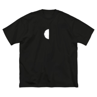 【非国民的】ハーフサークルロゴ（白） Big T-Shirt