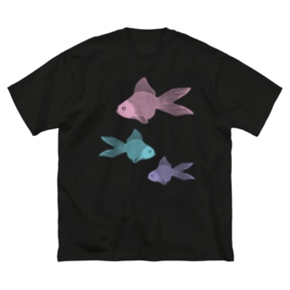 金魚３匹 くすみパステル Big T-Shirt