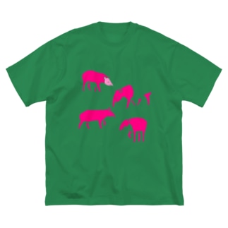バク４種盛り（ピンク） Big T-Shirt