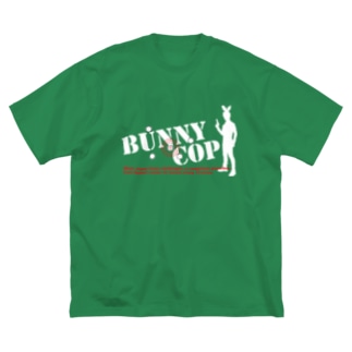 BUNNY COP LOGO W&R ビッグシルエットTシャツ