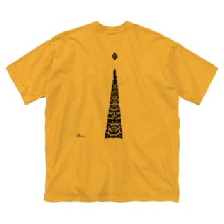 バリ三角+星　黒 Big T-shirts