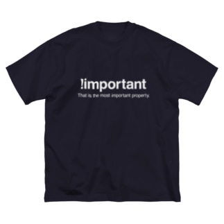 !important(白文字) Big T-shirts