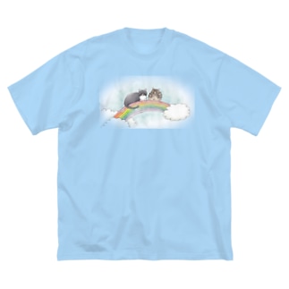 虹の橋のトロとクロ Big T-shirts