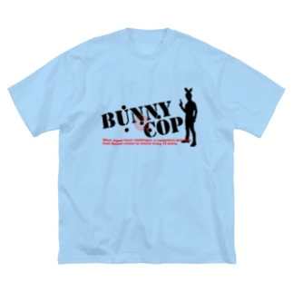 BUNNY COP LOGO B&R ビッグシルエットTシャツ