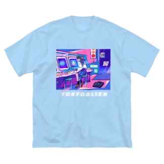 ❁⃘裏表プリント❁⃘昭和アニメ風Illust👾 Big T-Shirt