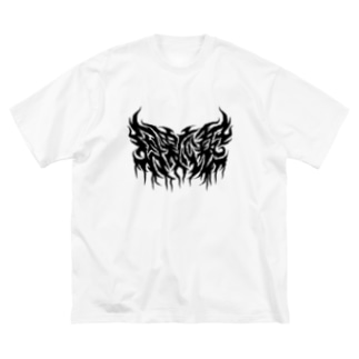 四字熟語 - 因果応報 Death Metal Logo デスロゴ  Big T-Shirt
