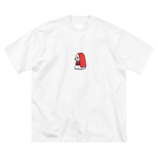 赤いあまびえさん Big T-shirts