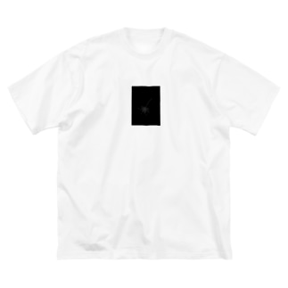夏にぴったり！線香花火イラストのシンプル白Tシャツ Big T-Shirt