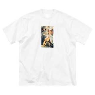 喫煙女子ビッグTシャツ(尾崎リノver) Big T-Shirt