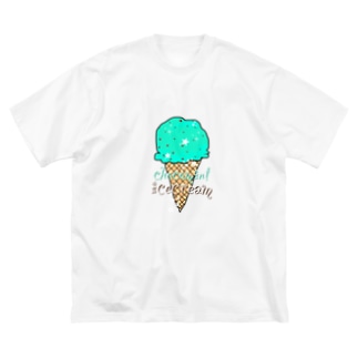 チョコミントアイスクリーム Big T-Shirt