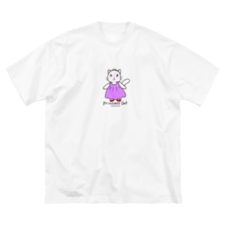 ねこのお姫さま（ピンク） Big T-Shirt