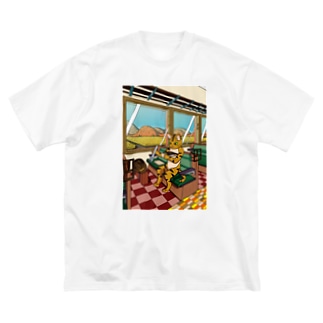 ネコの列車旅 Big T-Shirt