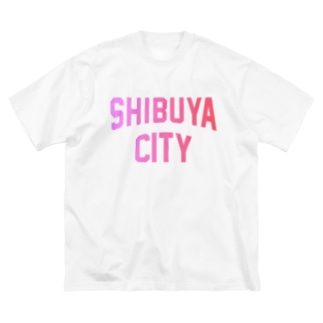 渋谷区 SHIBUYA CITY ロゴピンク Big T-Shirt