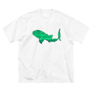 ジンベエザメ 夏の星座 緑 Big T-Shirt