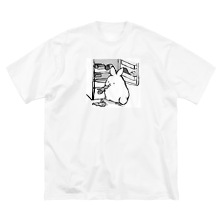 冷蔵庫コソコソ… Big T-shirts