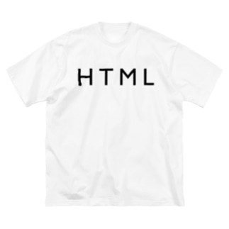 HTML（黒文字） Big T-shirts