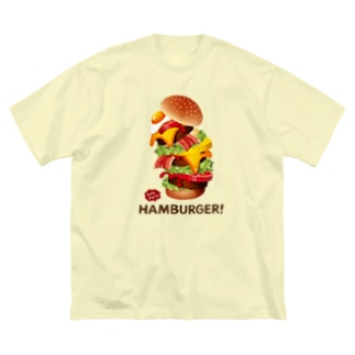 デカ盛りハンバーガー ! Big T-Shirt