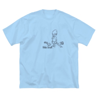 宇宙人 赤ちゃん ビッグシルエットtシャツの通販 Suzuri スズリ 宇宙人 赤ちゃん ビッグシルエットtシャツの通販 Suzuri スズリ