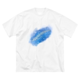 いきものイラスト（シロナガスクジラ） Big T-Shirt