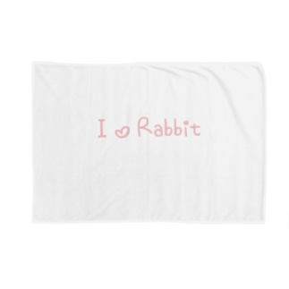I ♡ Rabbit Blanket
