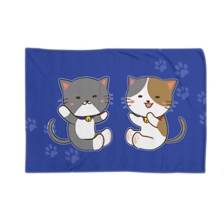 猫さんブランケット（青バージョン） Blanket