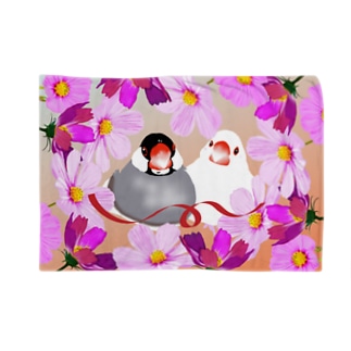 文鳥さんと秋桜 Blanket