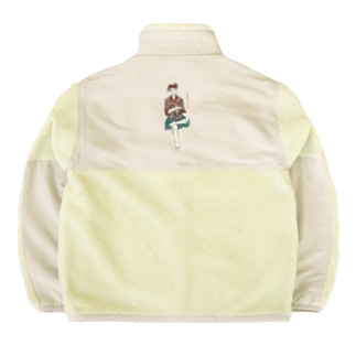 【バリの人々】おじいちゃん Boa Fleece Jacket