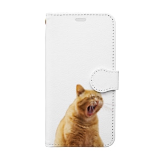 あくびネコ / yawning cat Book-Style Smartphone Case