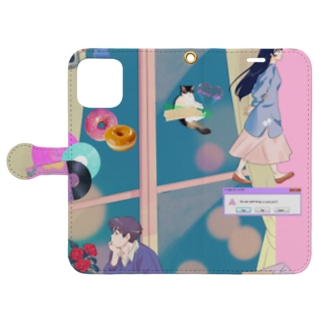 90's anime & momo #03 Book-Style Smartphone Case