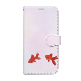 RED金魚ちゃん🐠~マチルダと小町~ Book-Style Smartphone Case